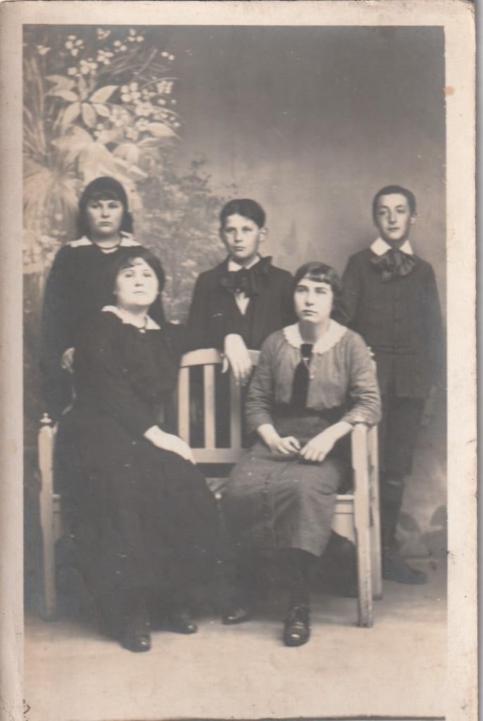 fotokaart   -  familie, Verzamelen, Verzenden, Voor 1940, Zo goed als nieuw