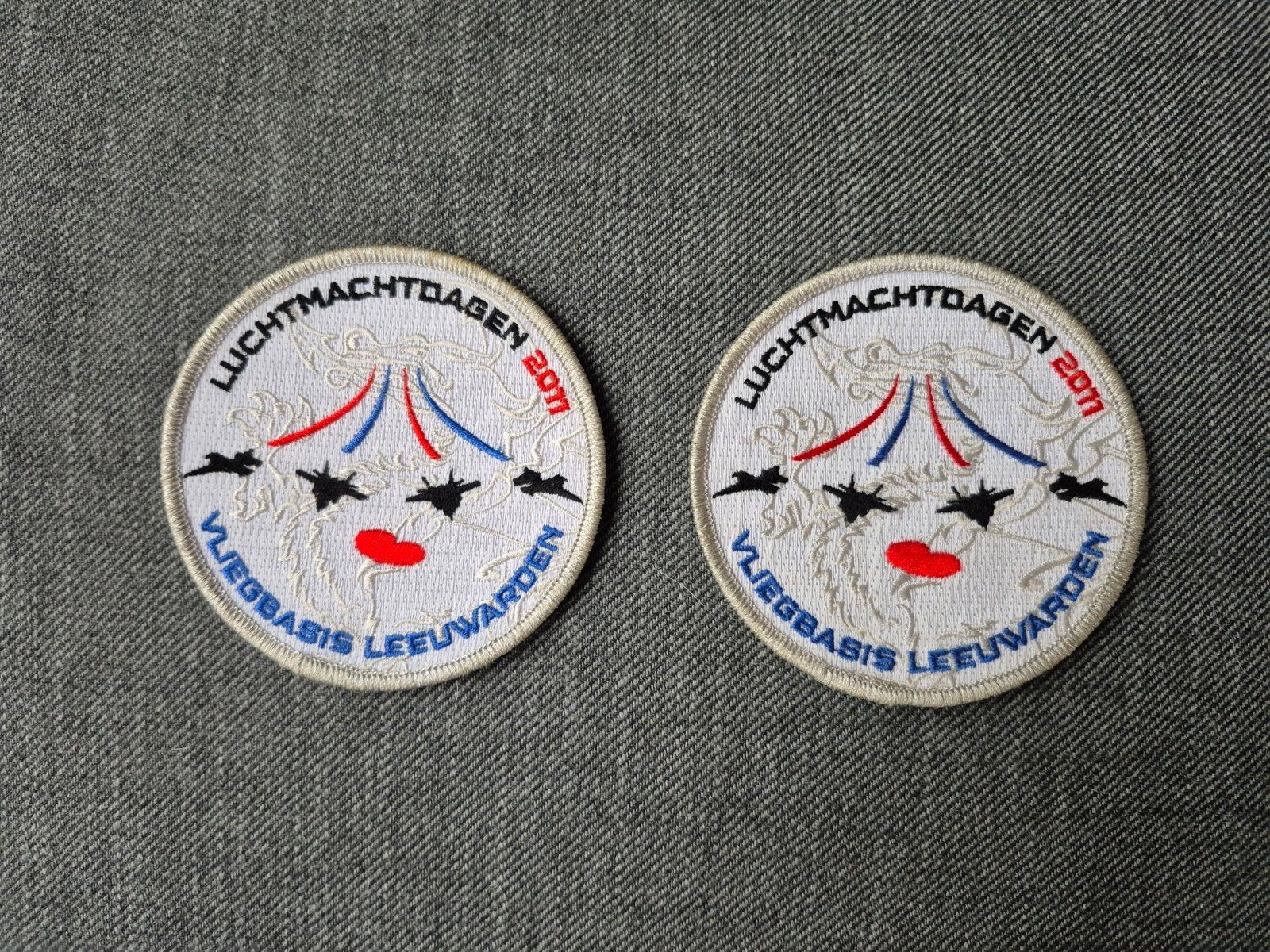 2x Luchtmachtdagen 2011 Vliegbasis Leeuwarden Patches, Ophalen of Verzenden, Luchtmacht, Nederland, Embleem of Badge