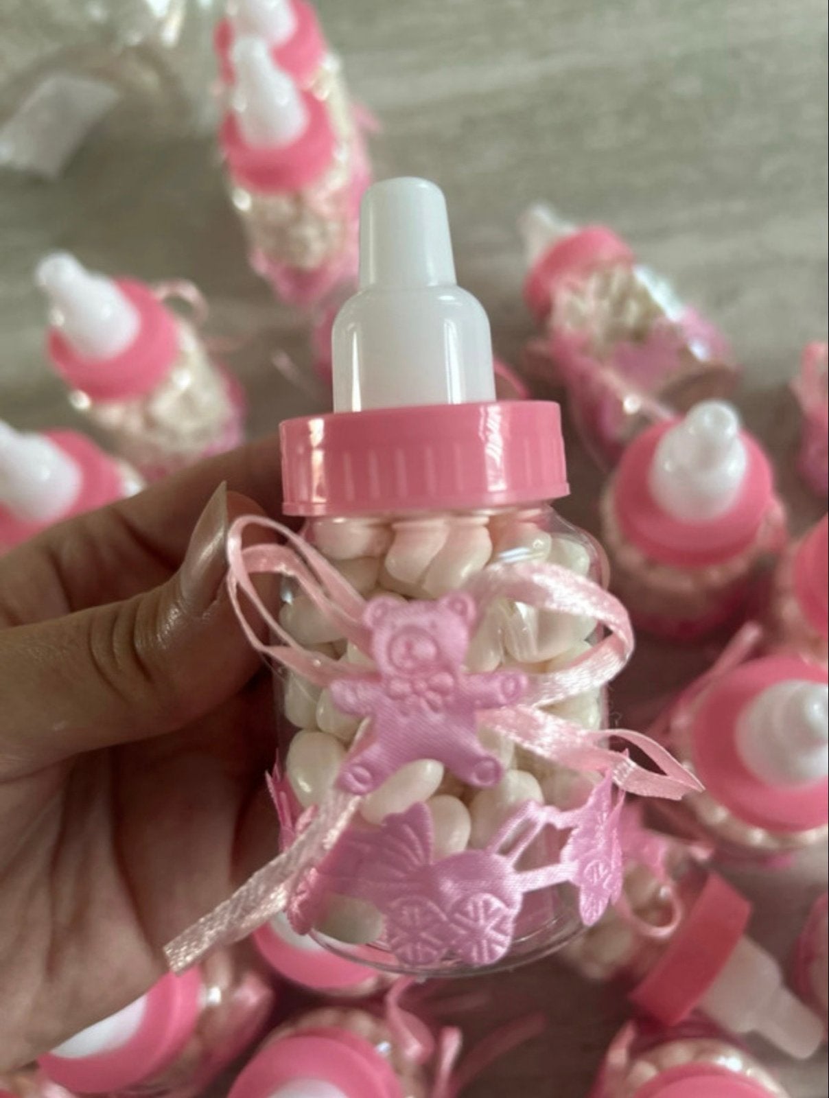 Geboortebedankjes jongens/meisjes met spaarpot fles, Verzenden, Nieuw, Kraamcadeau
