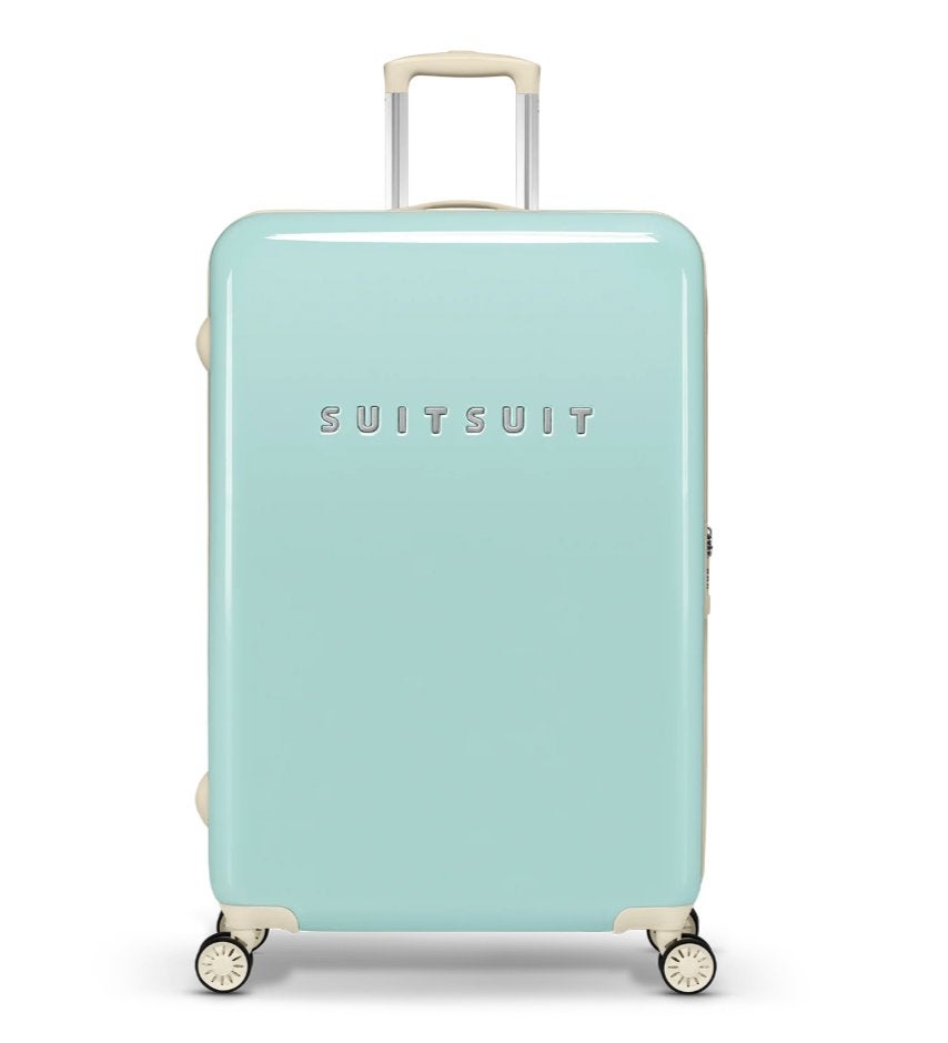 Suit Suit Fabulous Fifties | Luminous Mint koffer (76 cm), Sieraden, Tassen en Uiterlijk, Koffers, Wieltjes, Hard kunststof, 45 tot 55 cm