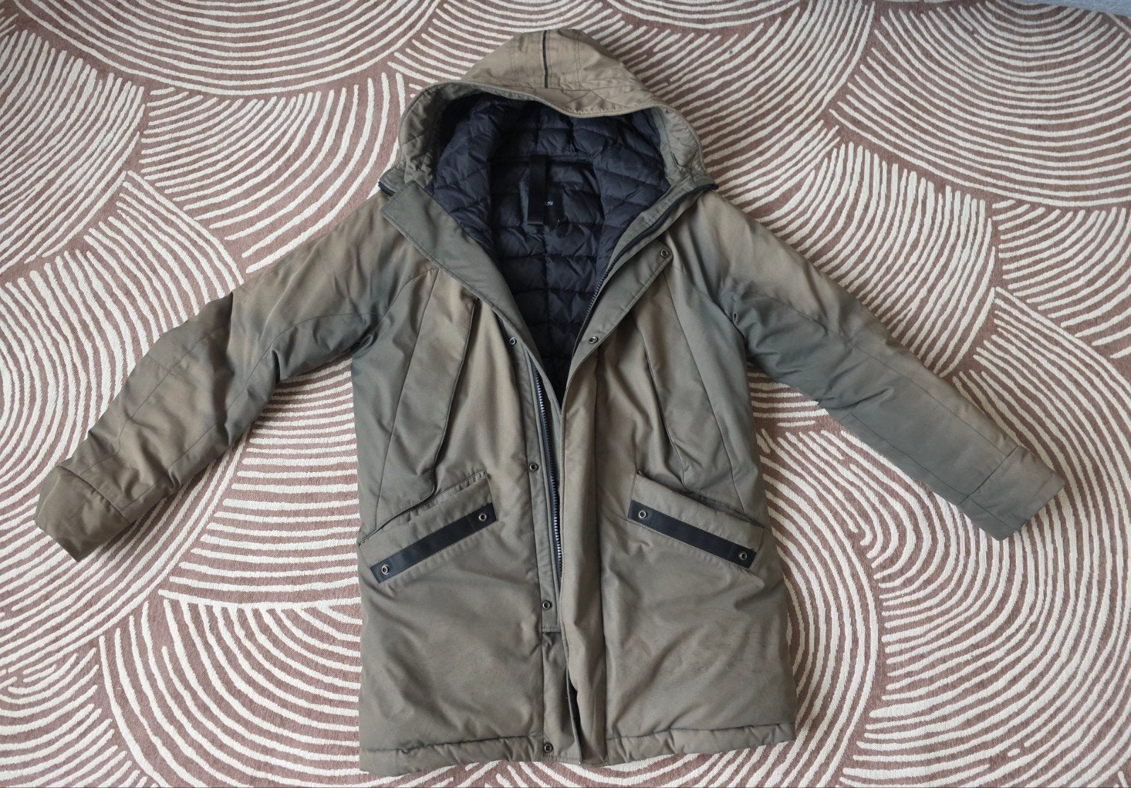 Krakatau Snorkel Parka QM180 Marcasite - Heren Winterjas, Ophalen of Verzenden, Gedragen, Groen, Maat 56/58 (XL)
