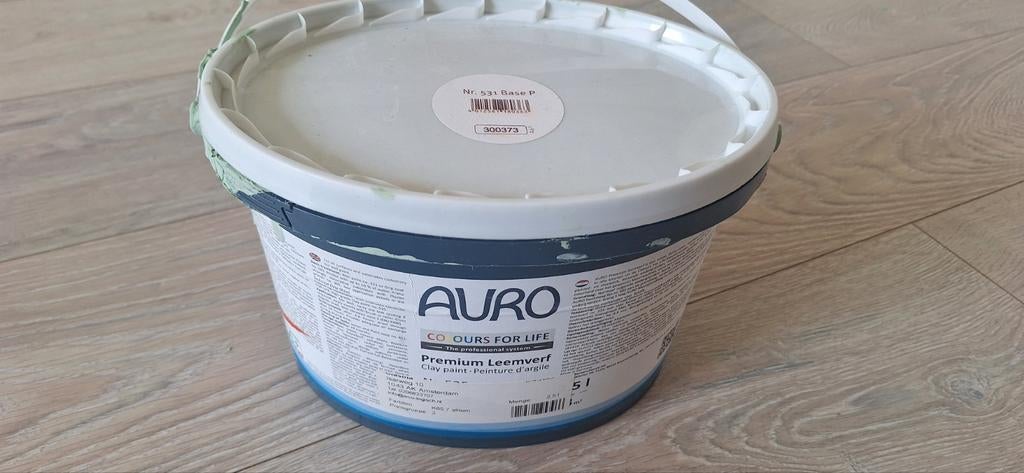 Auro Premium Leemverf - K65.7 Allium (1/4 over), Ophalen, Gebruikt, Verf, Minder dan 5 liter