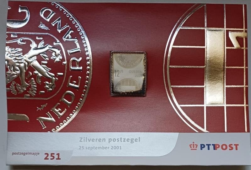 Zilveren postzegel, Postzegels en Munten, Postzegels | Nederland, Ophalen of Verzenden, Na 1940, Postfris