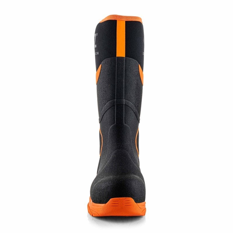 BuckBootz BBZ8000 S5S Waterdichte Werklaarzen Zwart/Oranje, Tuin en Terras, Werkschoenendeal, Marktplaats@werkschoenendeal.nl