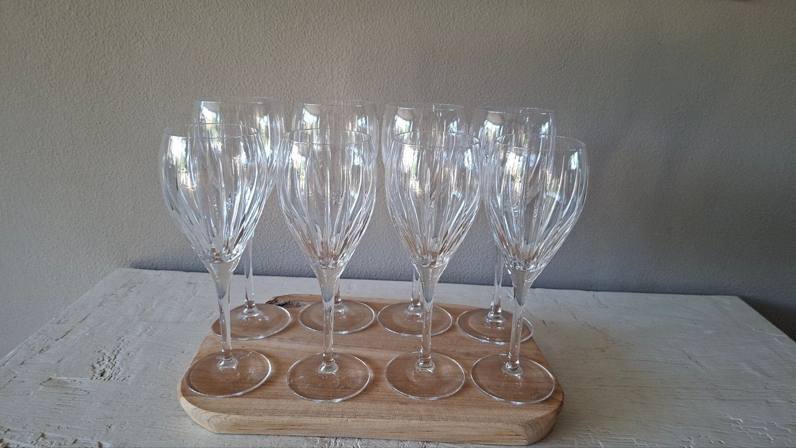 Prachtige set 8x Wedgwood Windsor kristallen wijnglazen, Antiek en Kunst, Ophalen of Verzenden