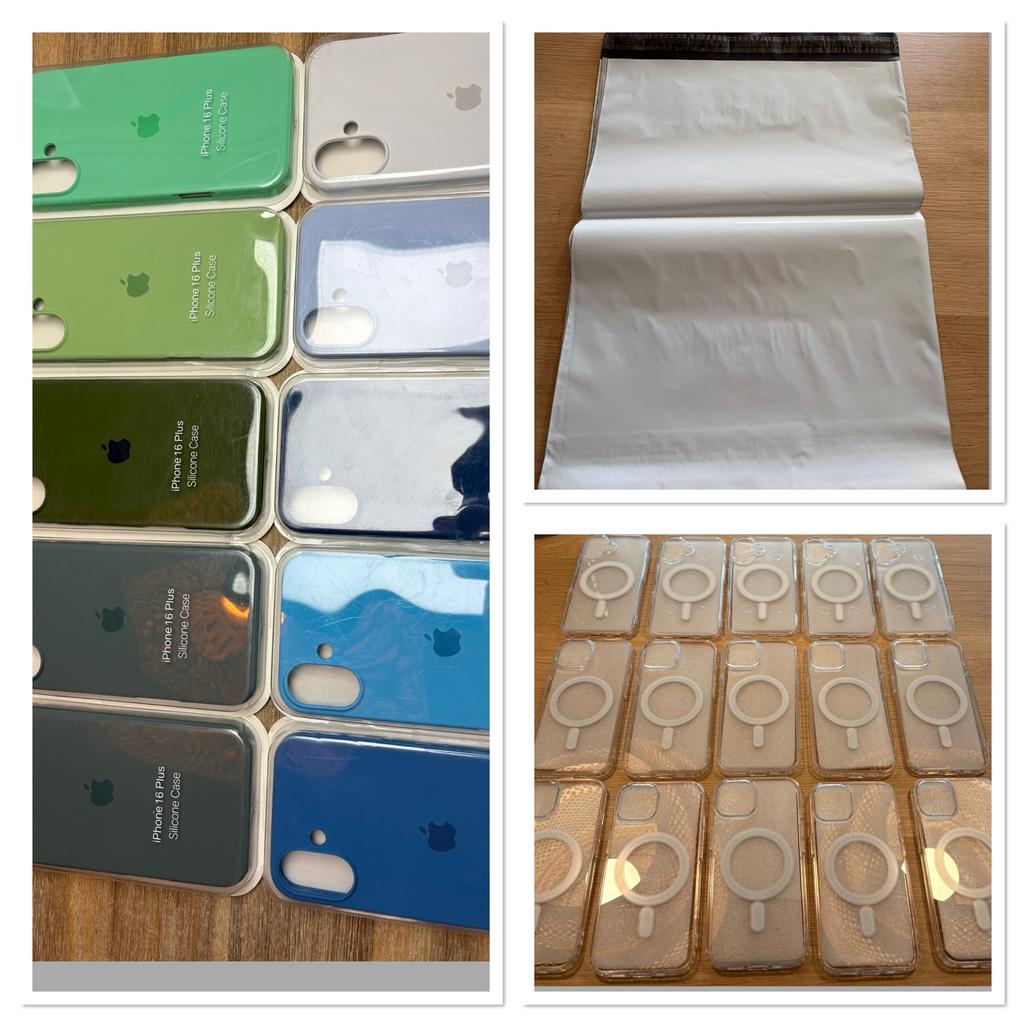 25 mooien appel hoesje + 25 verzend zakken, IPhone 16 Plus, Overige merken, Nieuw, Ophalen of Verzenden