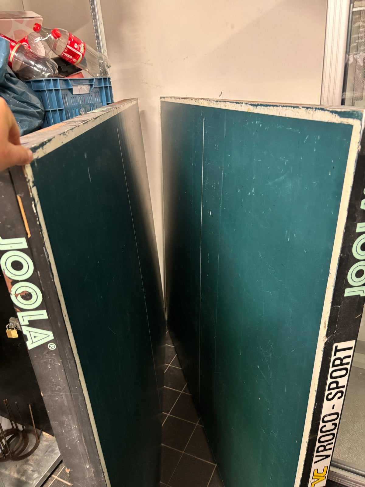 Joola Vroco-Sport 2000-S Tafeltennistafel, Sport en Fitness, Tafeltennis, Ophalen, Gebruikt, Tafel Indoor, Inklapbaar
