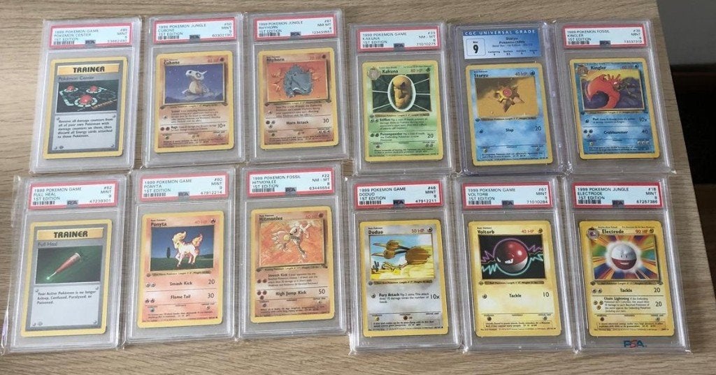 Pokémon Kaarten Collectie 1st Edition (1999 Base Set) PSA, Ophalen of Verzenden, Zo goed als nieuw, Meerdere kaarten