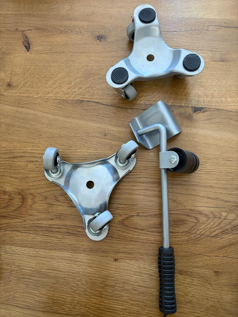 Meubelroller set met hefboom - Verhuishulp, Ophalen of Verzenden, Gebruikt, Overige typen