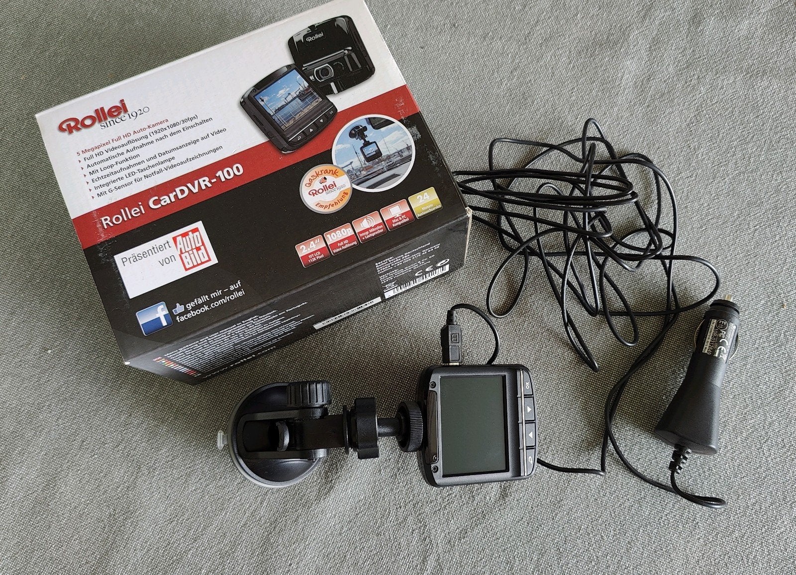 Rollei CarDVR-100 Dashcam, Ophalen of Verzenden, Zo goed als nieuw