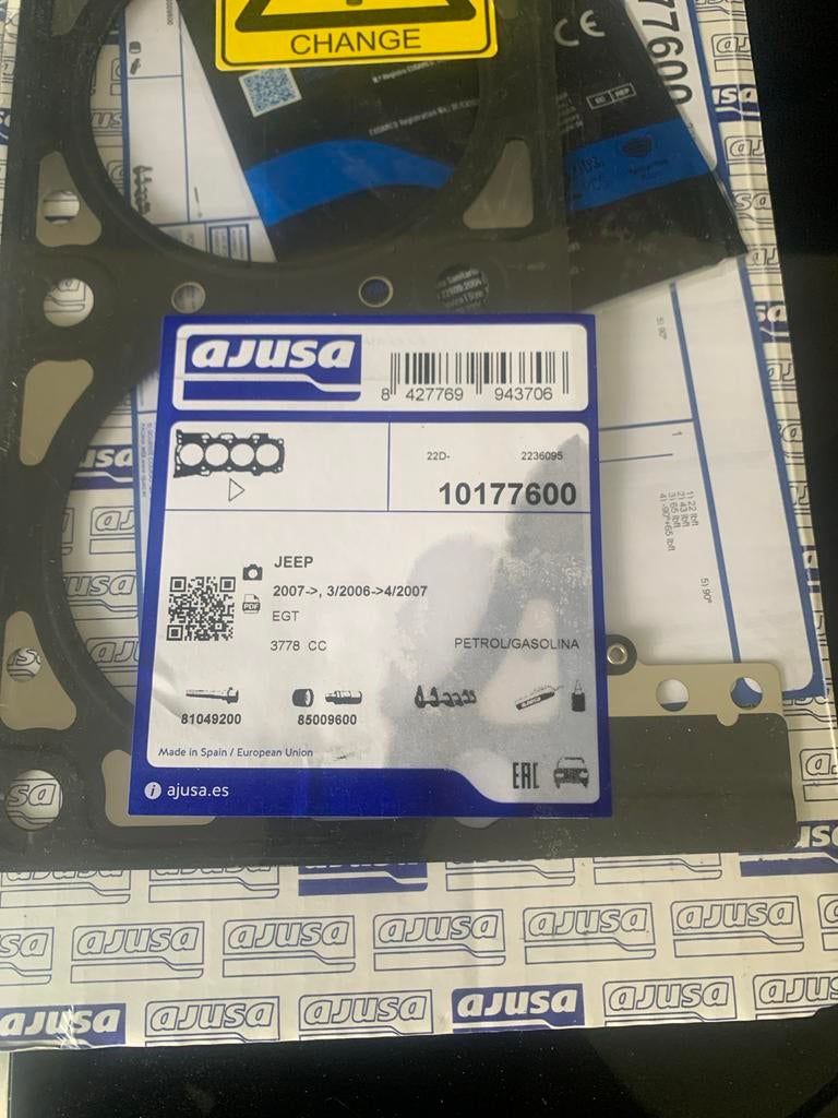 Nieuwe koppakking Jeep Wrangler 3.8 V6 (2007-2011), Ophalen of Verzenden, Nieuw, Jeep