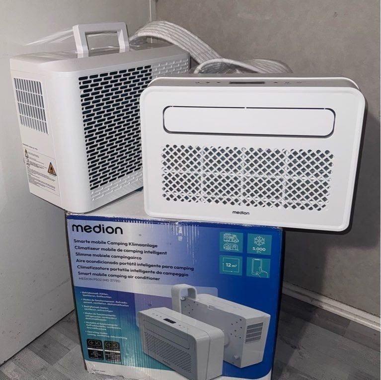 Medion P502 Camping Klimaanlage, Witgoed en Apparatuur, Airco's, Tafel- of Grondventilator, Verzenden, Minder dan 60 m³, Zo goed als nieuw