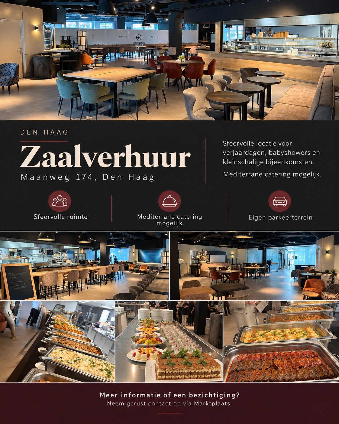 Sfeervolle zaal Den Haag | Verjaardagen & babyshowers, Diensten en Vakmensen, Met catering, Café of Restaurant