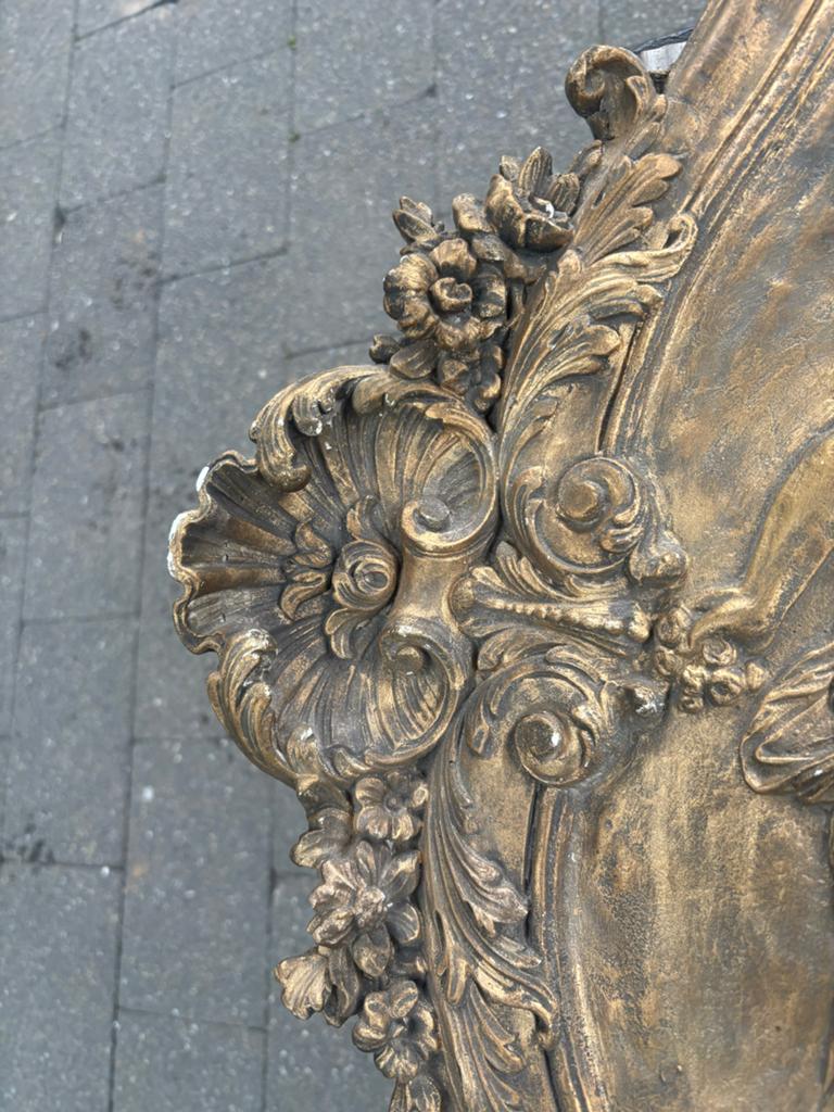 Gipsen wanddecoratie bronskleur, Huis en Inrichting, Woonaccessoires | Wanddecoraties, Ophalen, Wandsculptuur, Gebruikt, Bruin