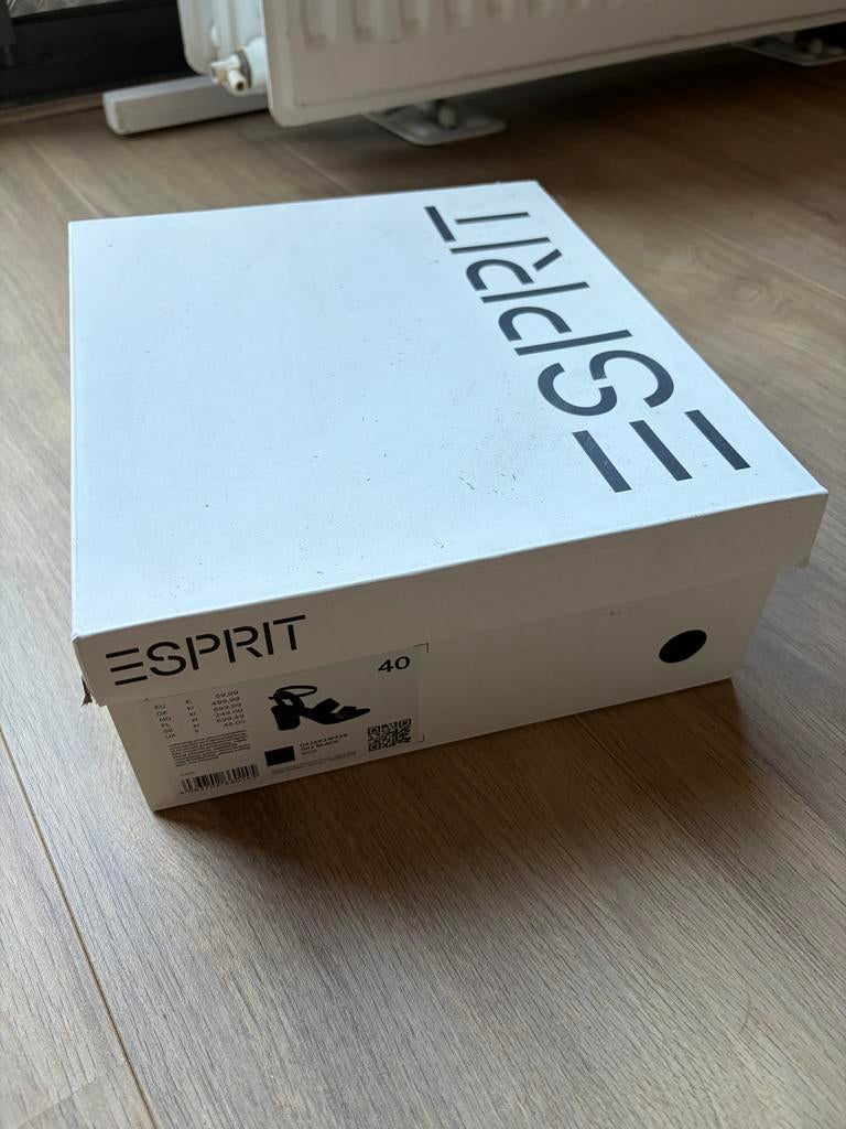 Esprit Zwarte Sandalen Maat 40, Ophalen of Verzenden, Zo goed als nieuw, Zwart, Sandalen of Muiltjes