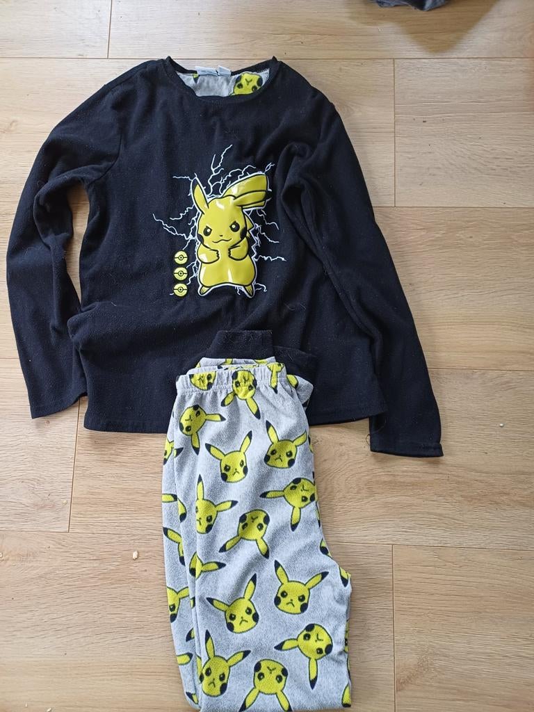Pokémon fleece huispak/pyjama maat 164, Nacht- of Onderkleding, Pokemon, Jongen of Meisje, Ophalen of Verzenden