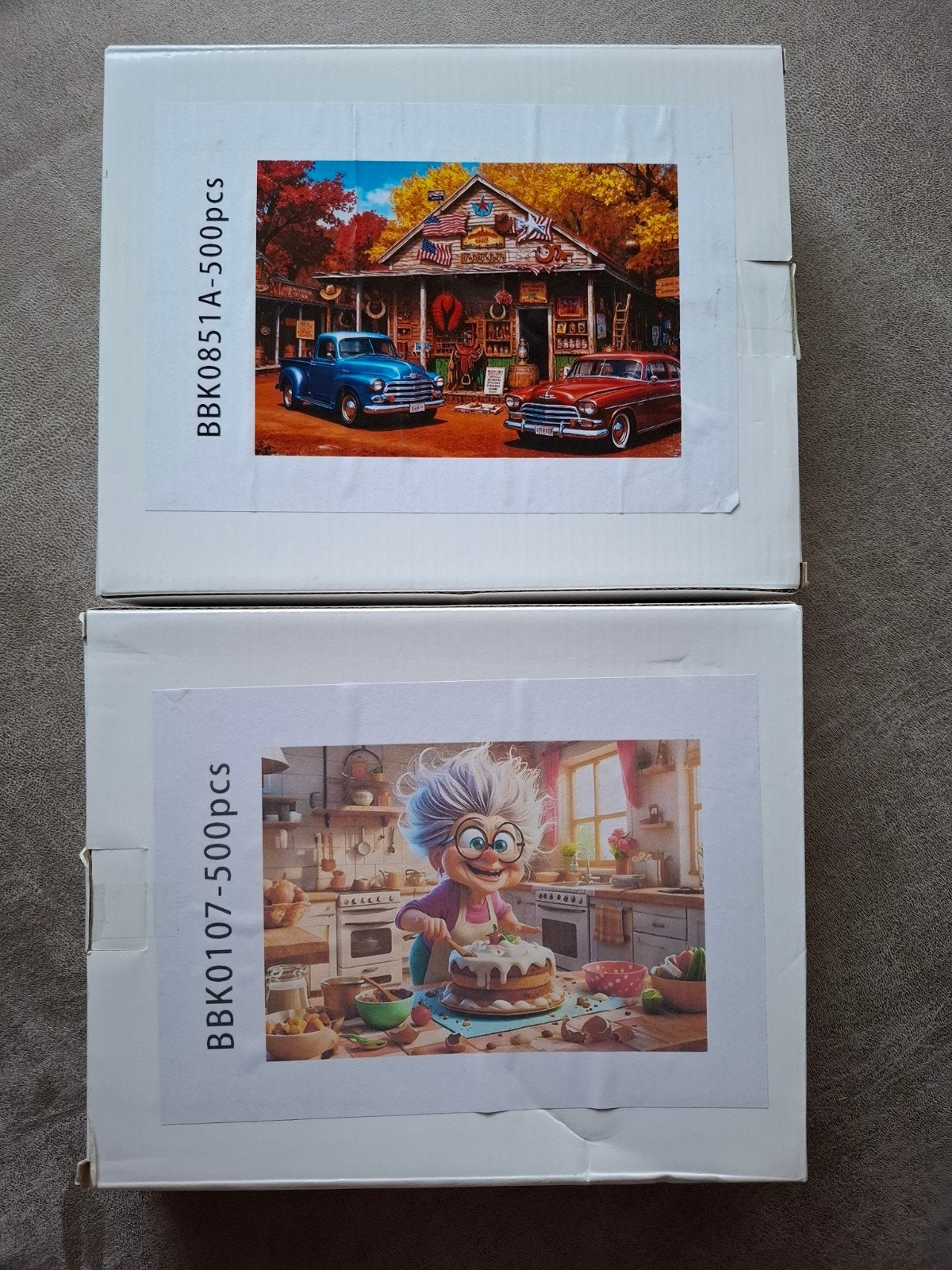2 Legpuzzels van 500 stukjes, Ophalen of Verzenden, 500 t/m 1500 stukjes, Zo goed als nieuw, Legpuzzel