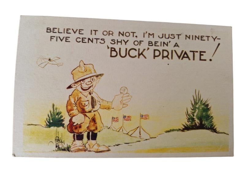amerikaanse ww2 postkaart in gebruikte staat, Ophalen of Verzenden, Amerika