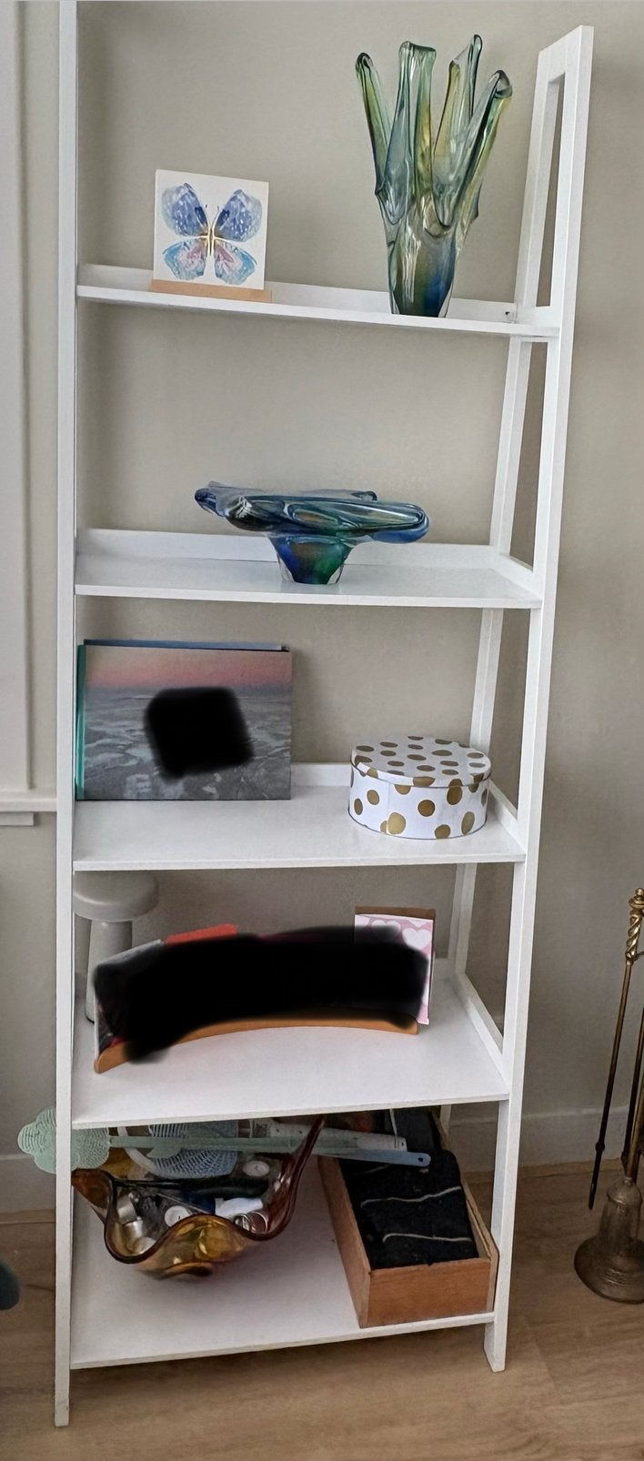 Witte A-frame (boeken) kast, Ophalen, 50 tot 100 cm, Zo goed als nieuw, 150 tot 200 cm