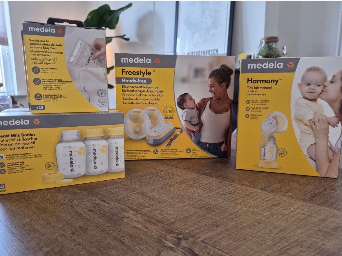 Medela kolfset: Freestyle, Harmony, flessen & bewaarzakjes, Medela, Nieuw, Borstkolf, Ophalen of Verzenden