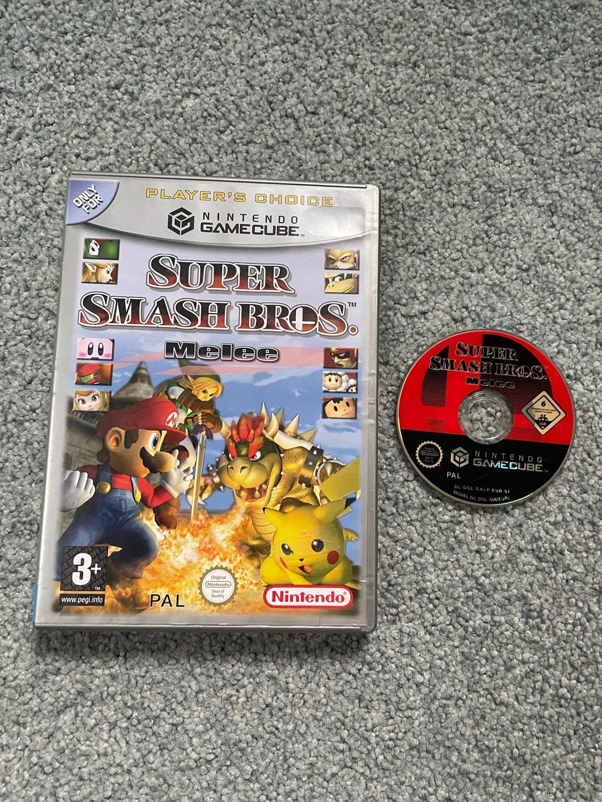 Super Smash Bros. Melee - Nintendo GameCube, Spelcomputers en Games, Games | Nintendo GameCube, Zo goed als nieuw, Vechten, 3 spelers of meer