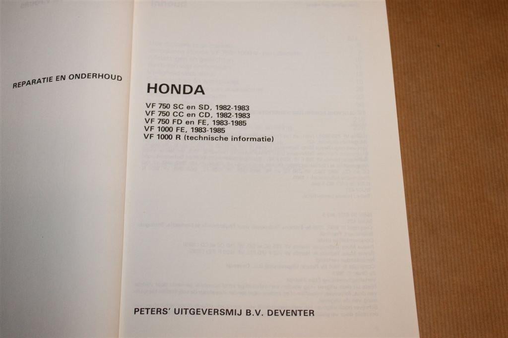 Honda VF750 & VF1000 — Reparatie & Onderhoud [1982-1985], Motoren, Ophalen of Verzenden, Honda