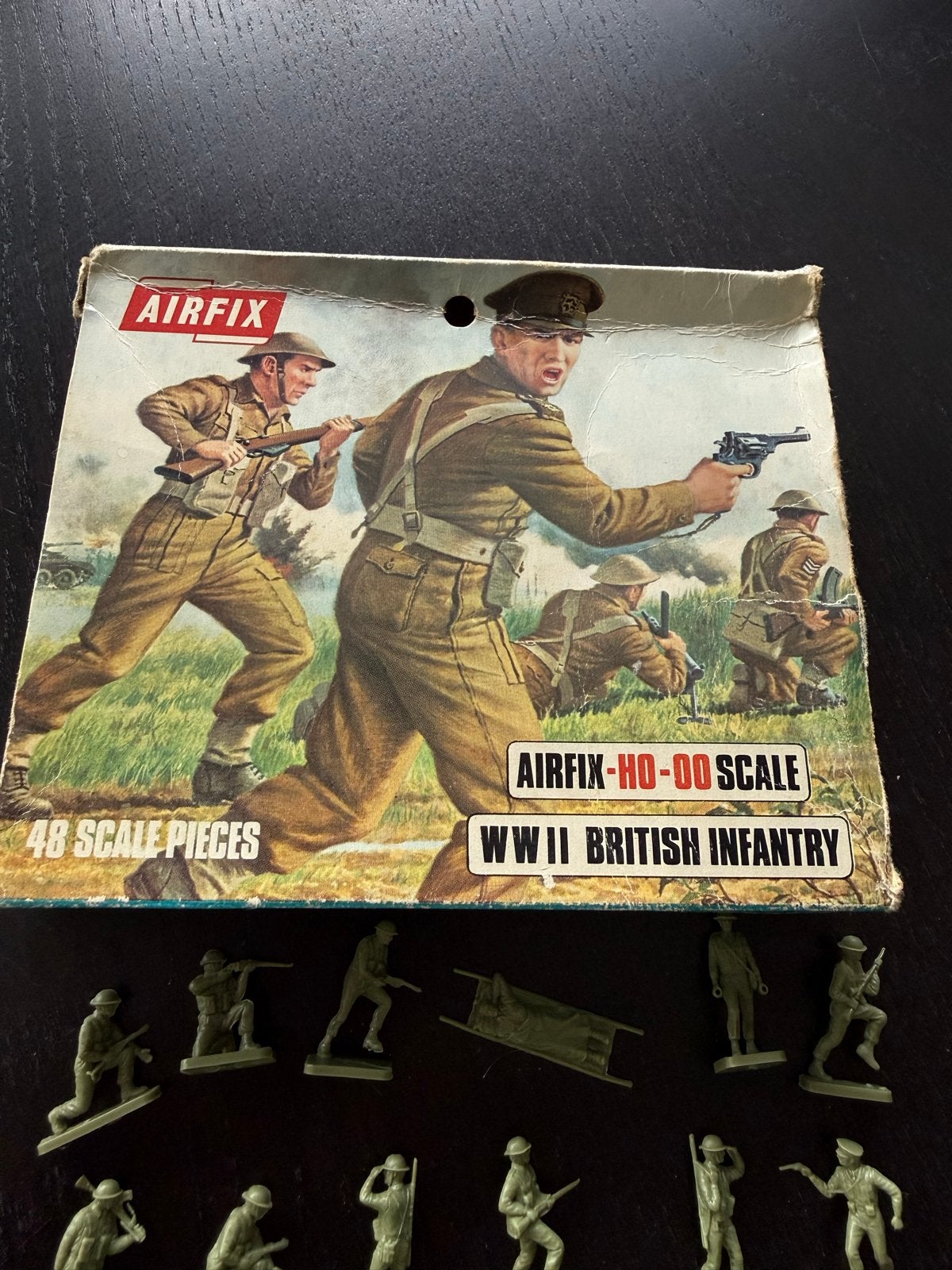 Airfix WWII Britse Infanterie HO-OO Schaal, Ophalen of Verzenden, Gebruikt