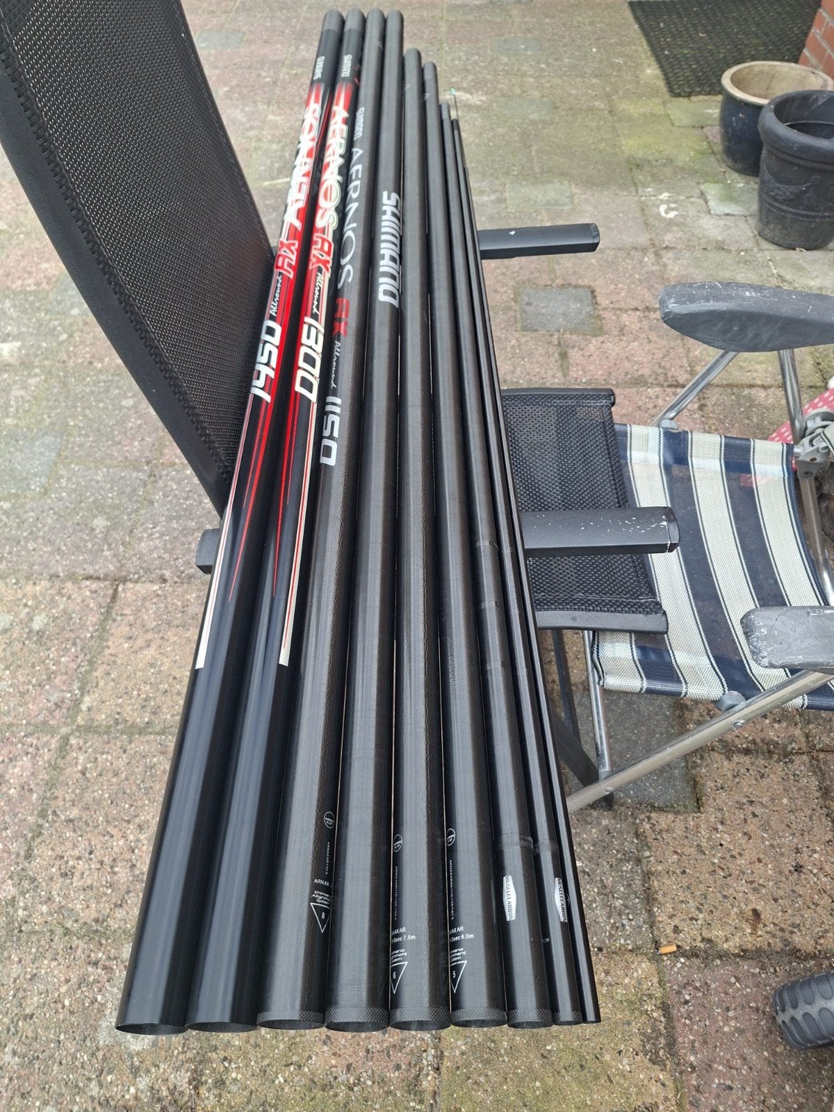 Shimano Aeros Vaste Hengel Set 13m, 14.5m, 9m, 11.5m, Ophalen, Zo goed als nieuw