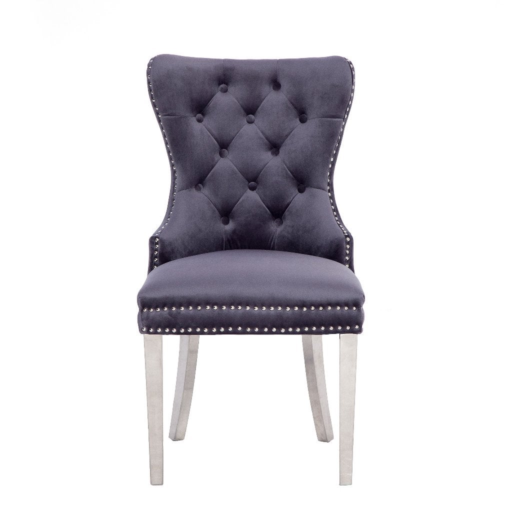 OPSLAG OPRUIMING - LUXE VELVET EETKAMERSTOEL, Huis en Inrichting, Stoelen, Ophalen, Gebruikt, Stof, Eén