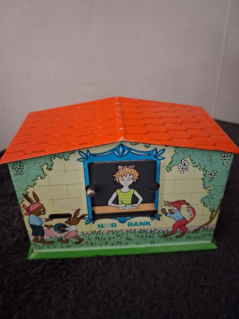 Spaarpot, Ophalen of Verzenden, Gebruikt, Metaal of Blik, Overige thema's