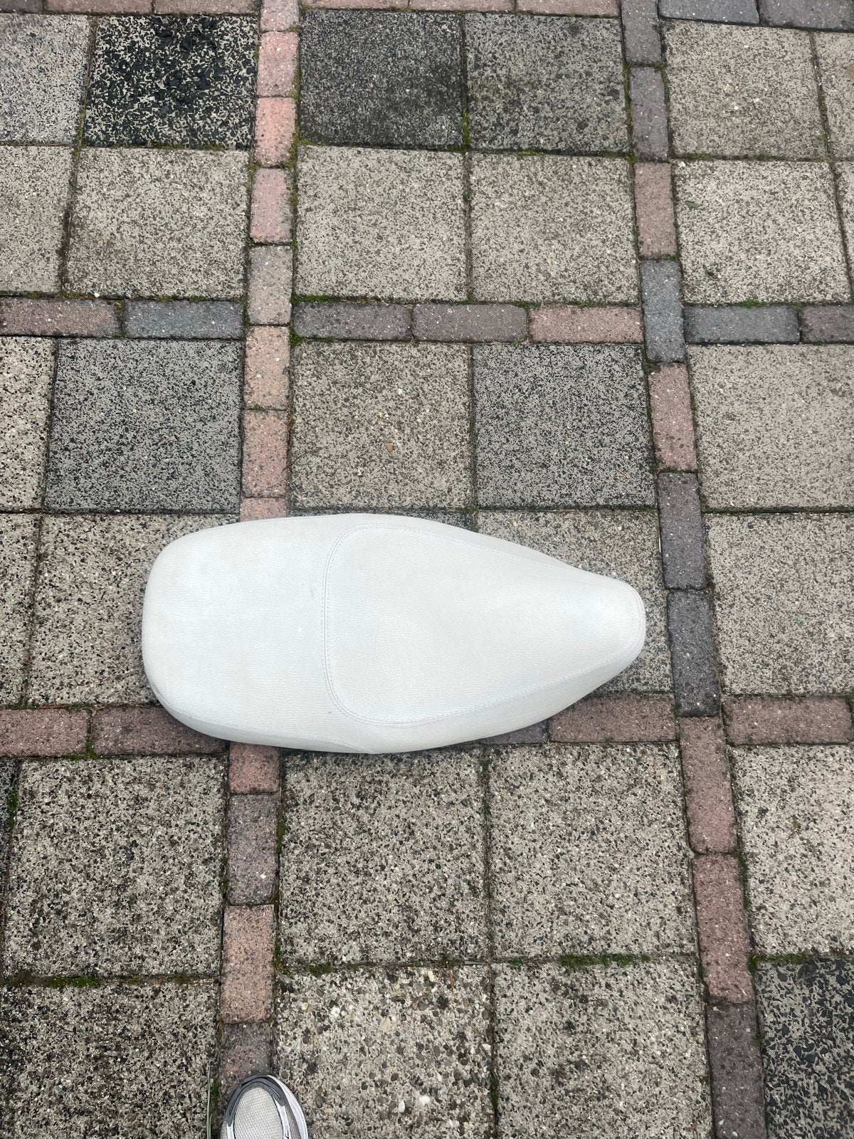 Vespa LX 50 Zadel Wit - Origineel en Comfortabel, Ophalen of Verzenden, Gebruikt, Zadel, Vespa