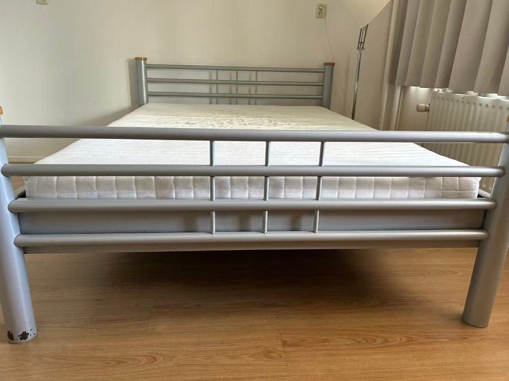 Tiltable bedframe and mattress, Ophalen, Gebruikt, Tweepersoons, 160 cm