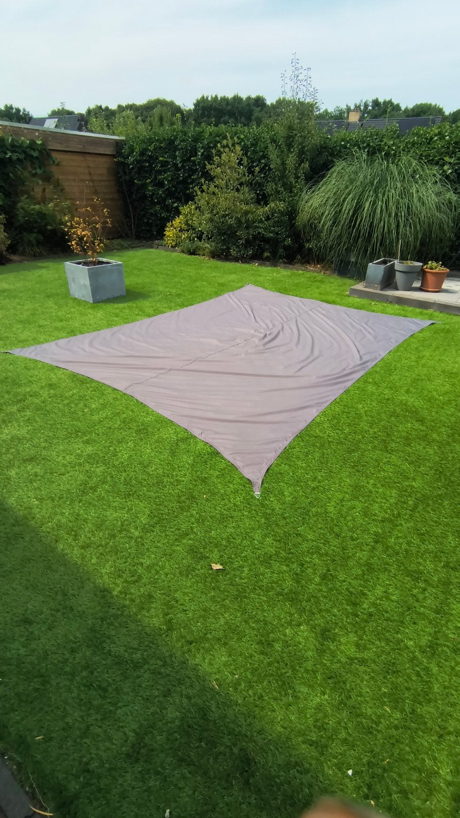 Izgst Hanse schaduwdoek antraciet 3x4m, Ophalen of Verzenden, Zo goed als nieuw