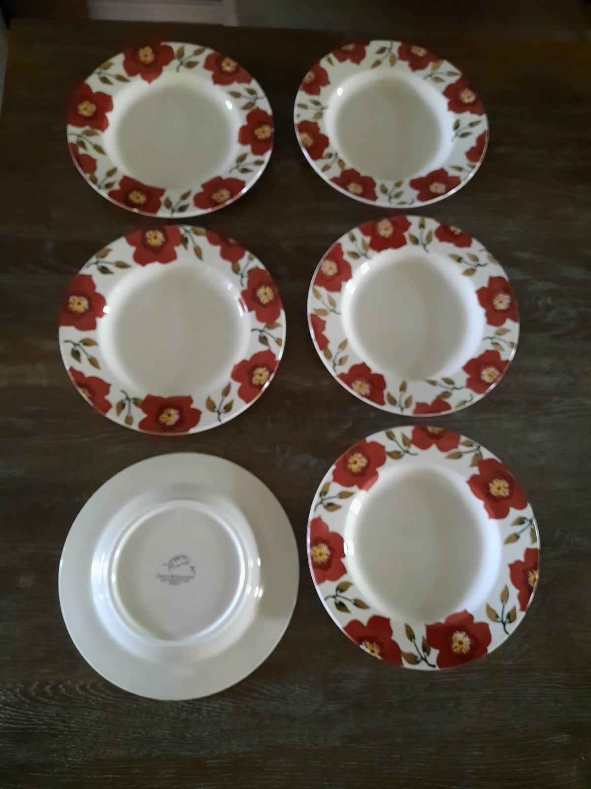 Emma Bridgewater Christmas Rose ontbijtbord 8,5 inch, Nieuw, Ophalen of Verzenden, Emma Bridgewater, Bord(en)