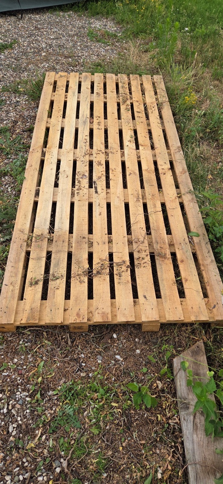 Gratis oversized pallet, Doe-het-zelf en Verbouw, Hout en Planken, Pallet, Vuren, 300 cm of meer, 50 mm of meer, Ophalen