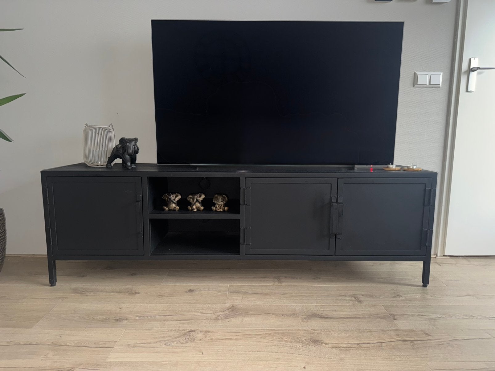 Tv meubel industrieel, Ophalen, Zo goed als nieuw, 25 tot 50 cm, Minder dan 100 cm