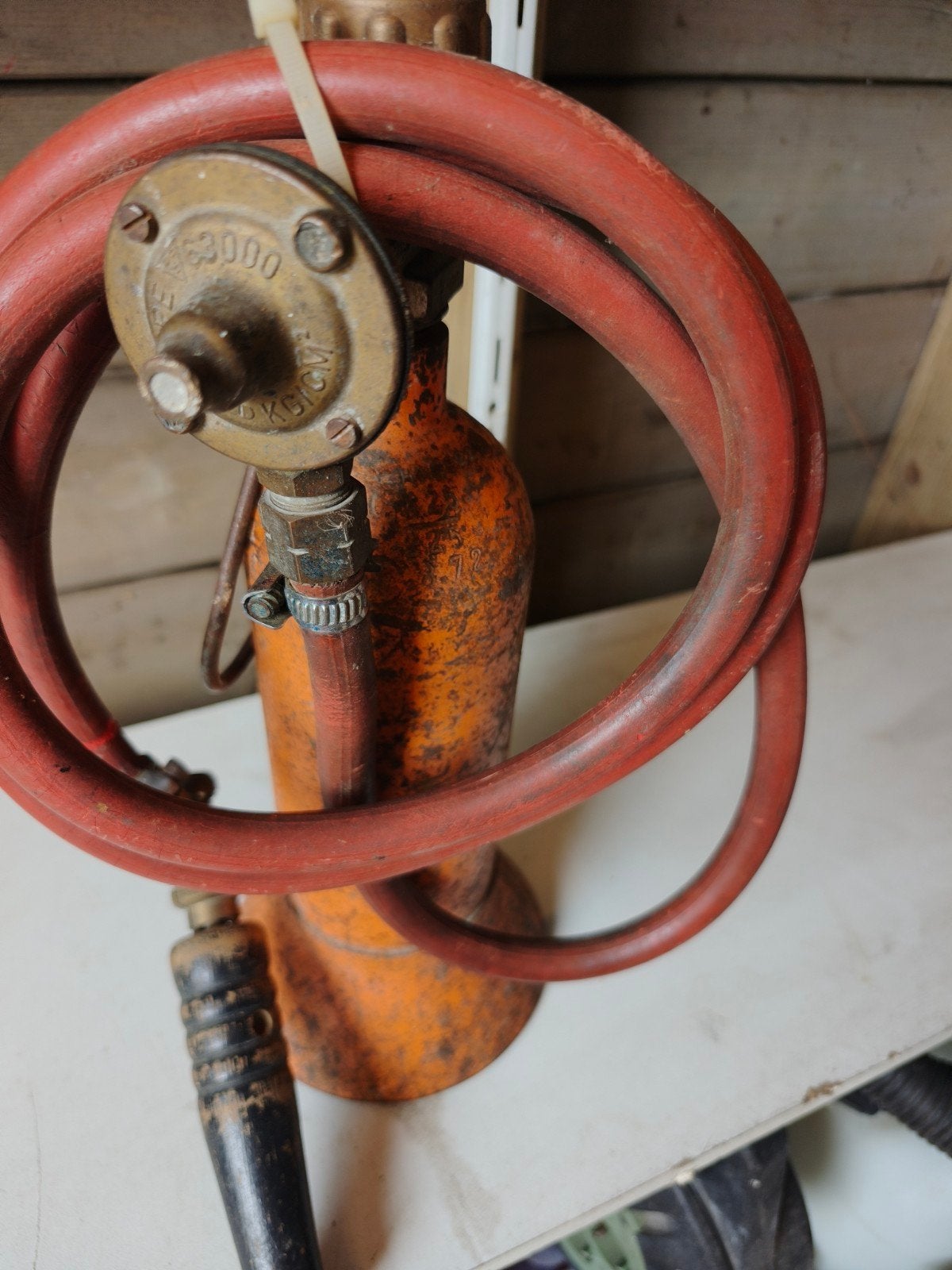 Complete Karweiset Propaanbrander/Soldeerbrander met Gasfles, Doe-het-zelf en Verbouw, Ophalen of Verzenden, Gebruikt, Overige typen