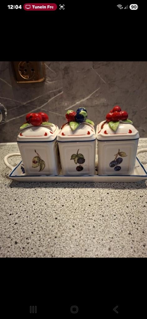 Vintage Jampotjes van Villeroy&Boch., Antiek en Kunst, Ophalen of Verzenden