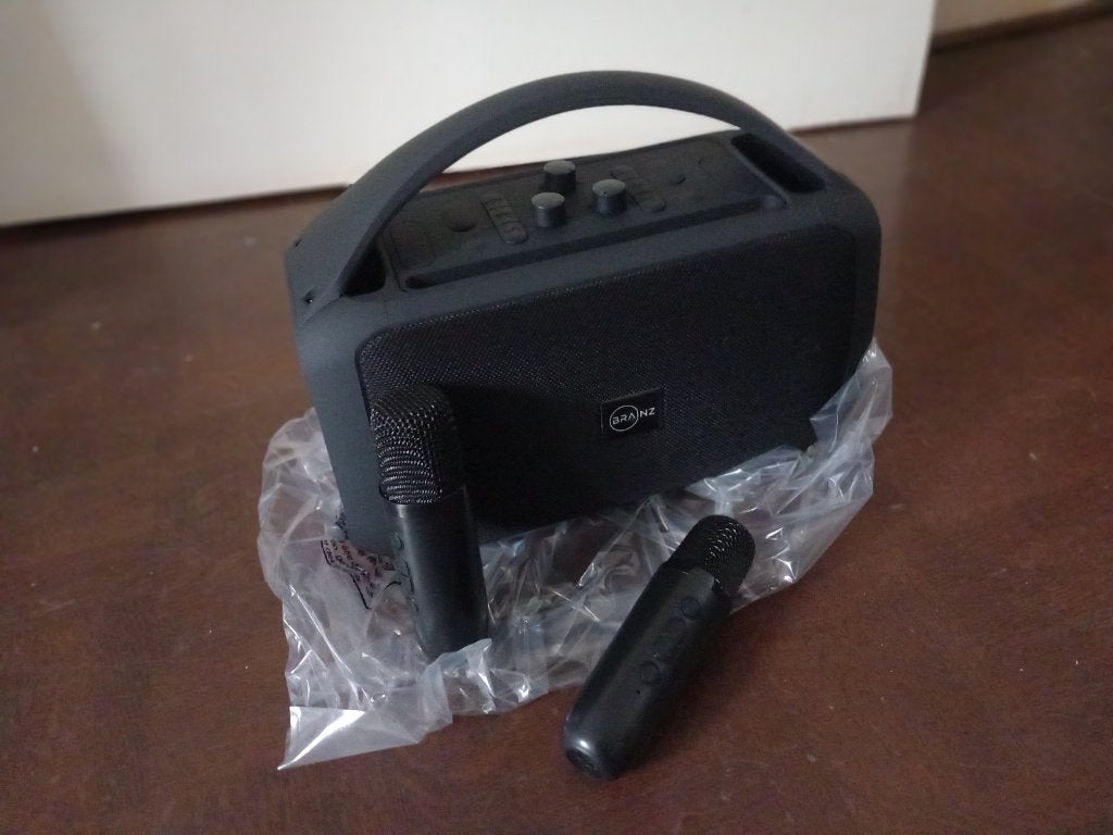 BRAINZ Karaoke Speaker XXL karaokeset met 2x microfoon nieuw, Ophalen of Verzenden, Nieuw, Complete set