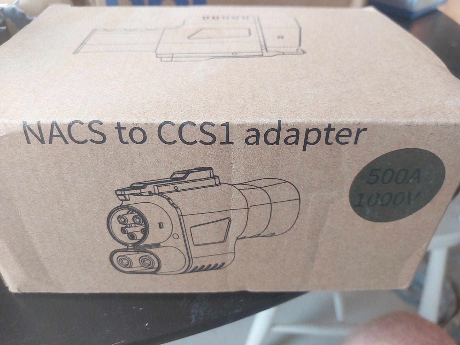 NACS naar CCS1 Adapter 500A 1000V voor Elektrische Auto, Ophalen of Verzenden, Nieuw