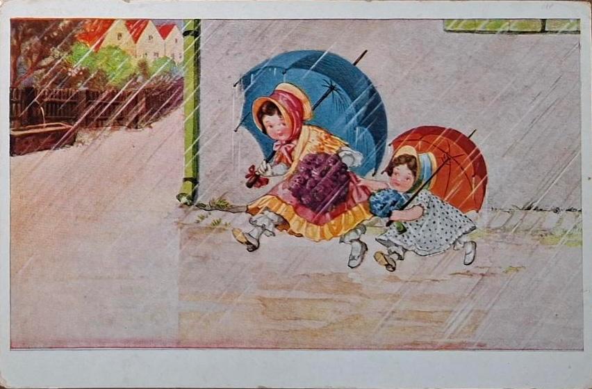 Onder Moeders Paraplu, Verzenden, 1920 tot 1940, Gelopen, Kinderen