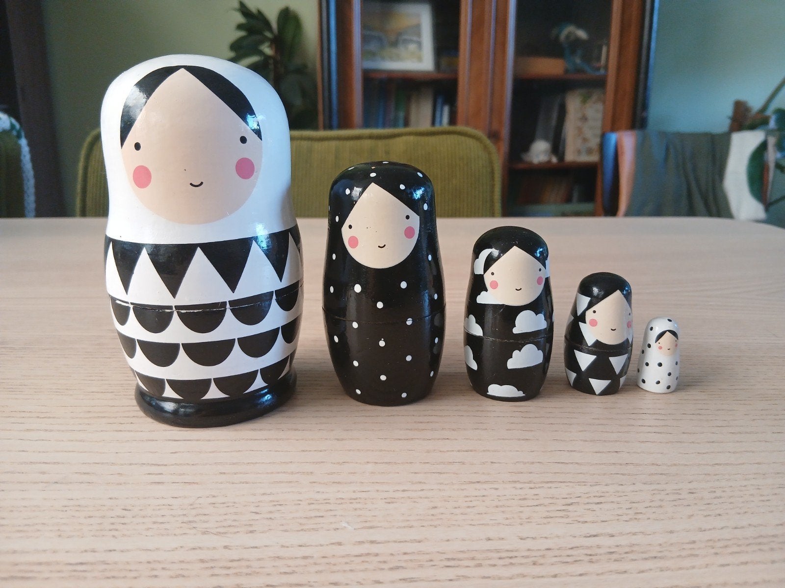 Baboesjka - Matroesjka poppetjes, zwart wit, Ophalen of Verzenden, Nieuw
