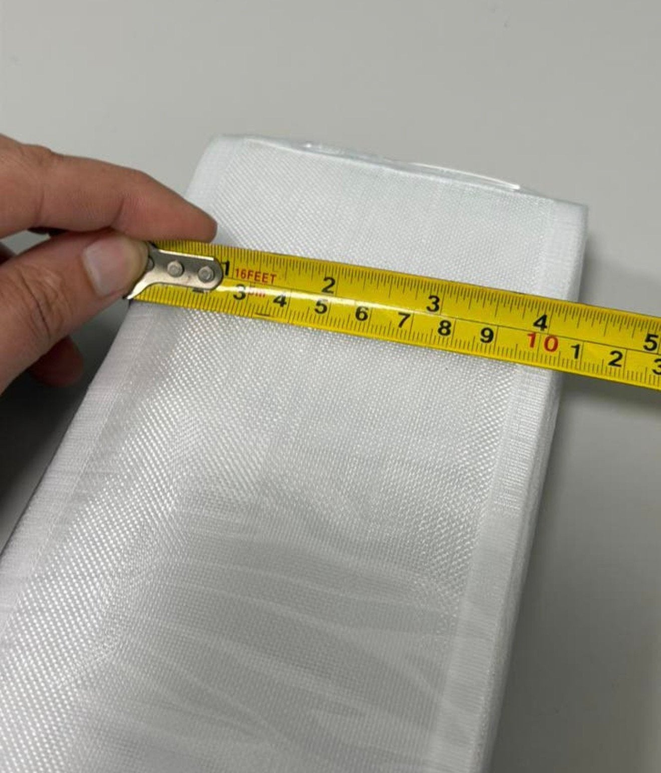 Plooiband Gordijnband 10cm breed 10 meter lang! wit white, Ophalen of Verzenden, Nieuw, Wit