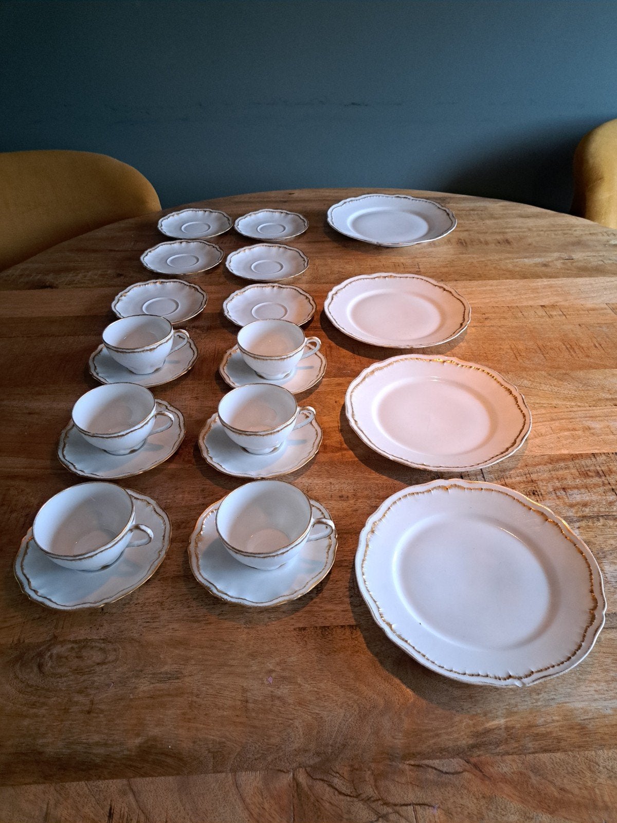Theodore Haviland Limoges Porseleinen Koffie/Theeservies, Antiek en Kunst, Ophalen