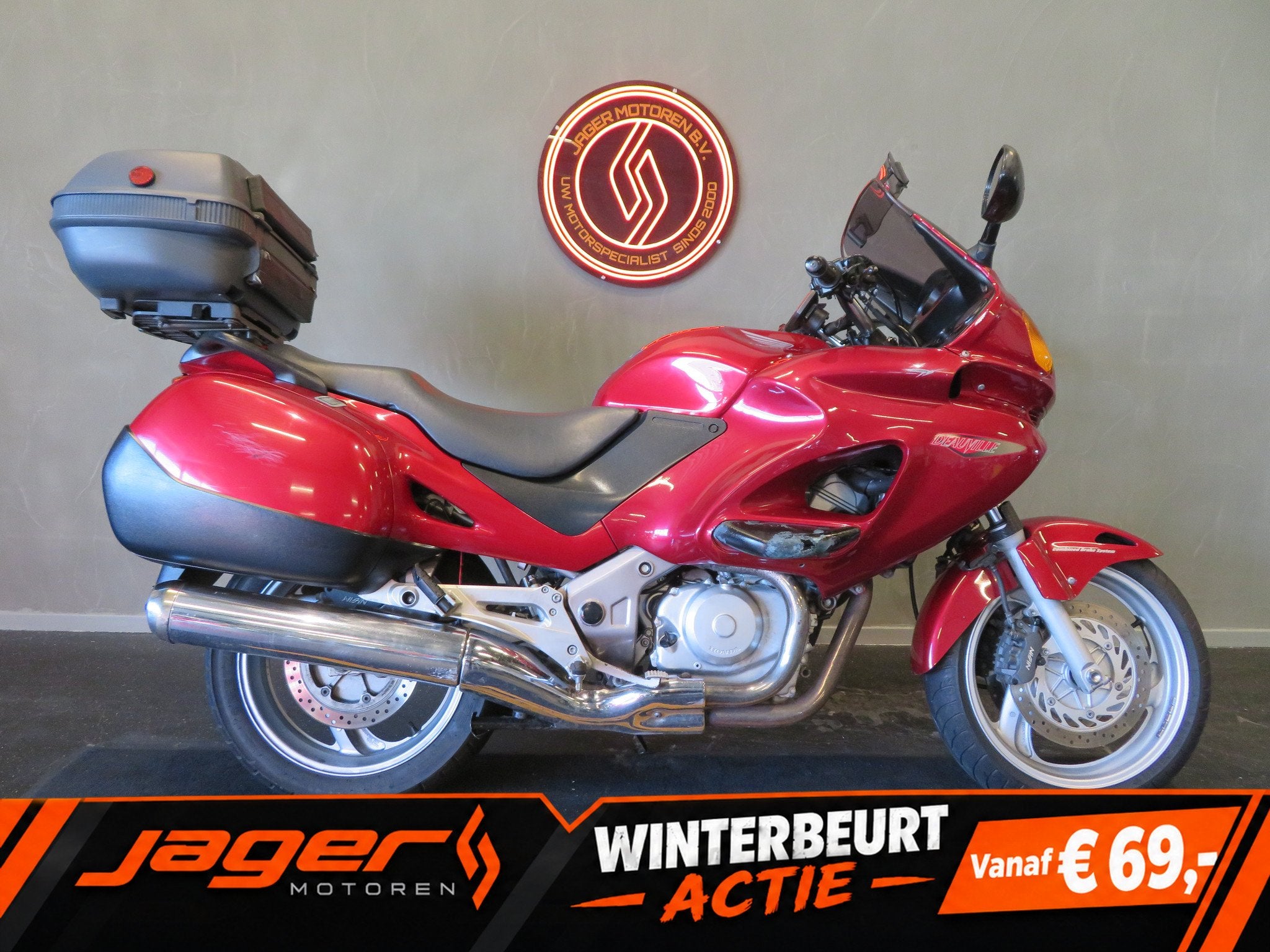 Honda NT 650 DEAUVILLE TOURBUFFEL (bj 2002), Motoren, Toermotor, 650 cc, Gebruikt, Bedrijf