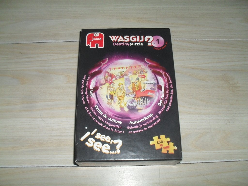 Wasgij? nr.1 puzzle 150 stukjes Autoverkoop, Ophalen, Minder dan 500 stukjes, Zo goed als nieuw, Legpuzzel