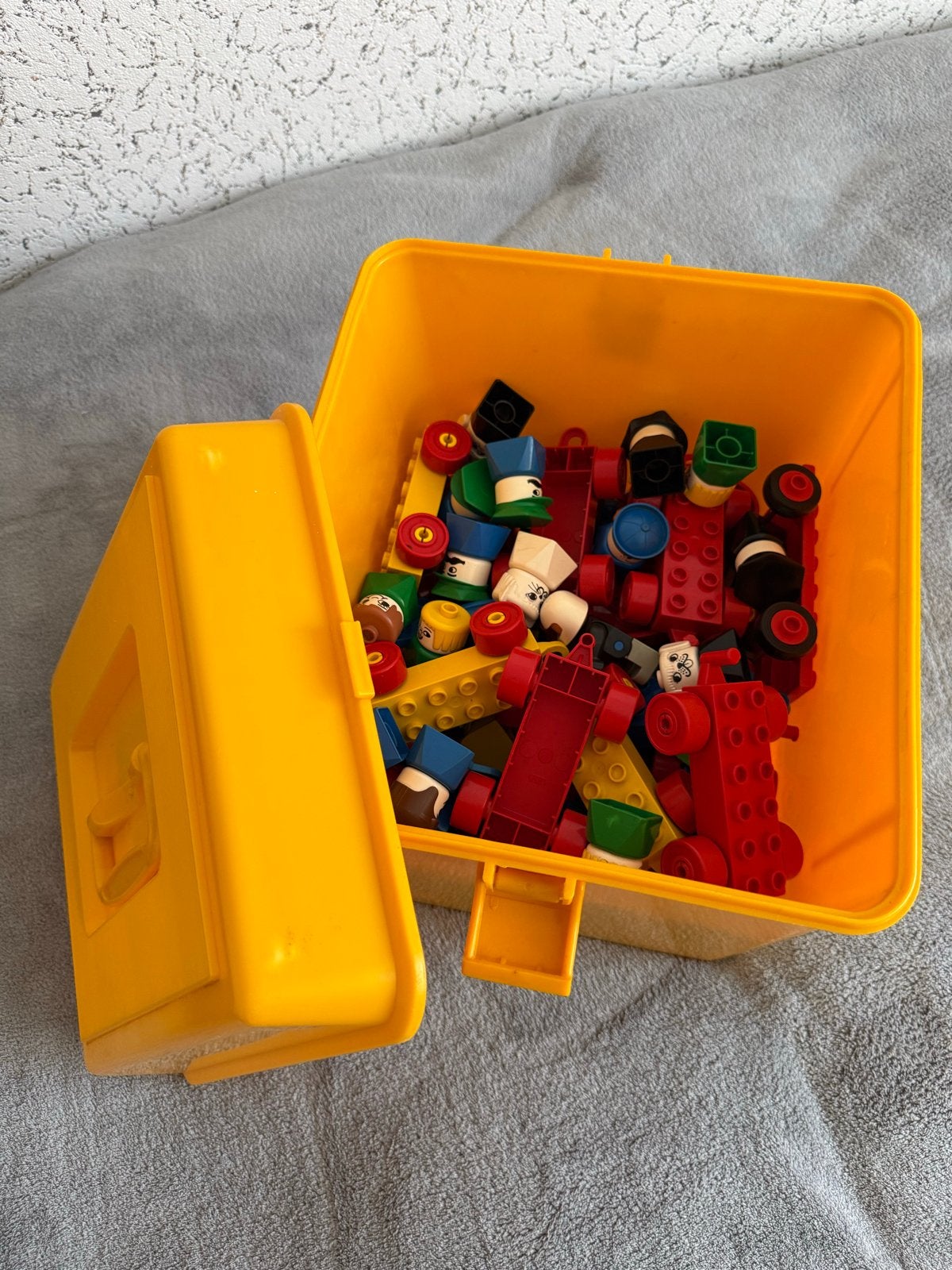 Grote set vintage LEGO Duplo met gratis opbergbox, Ophalen, Gebruikt, Overige merken