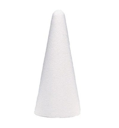 Stafil styropor (piepschuim) kegel Ø 12 cm en 28 cm hoog, ., Nieuw, Ophalen of Verzenden, .