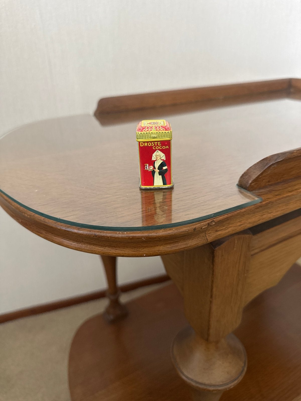 Vintage Droste Cacao blikje - Miniatuur, Verzamelen, Blikken, Ophalen, Gebruikt, Overige, Droste