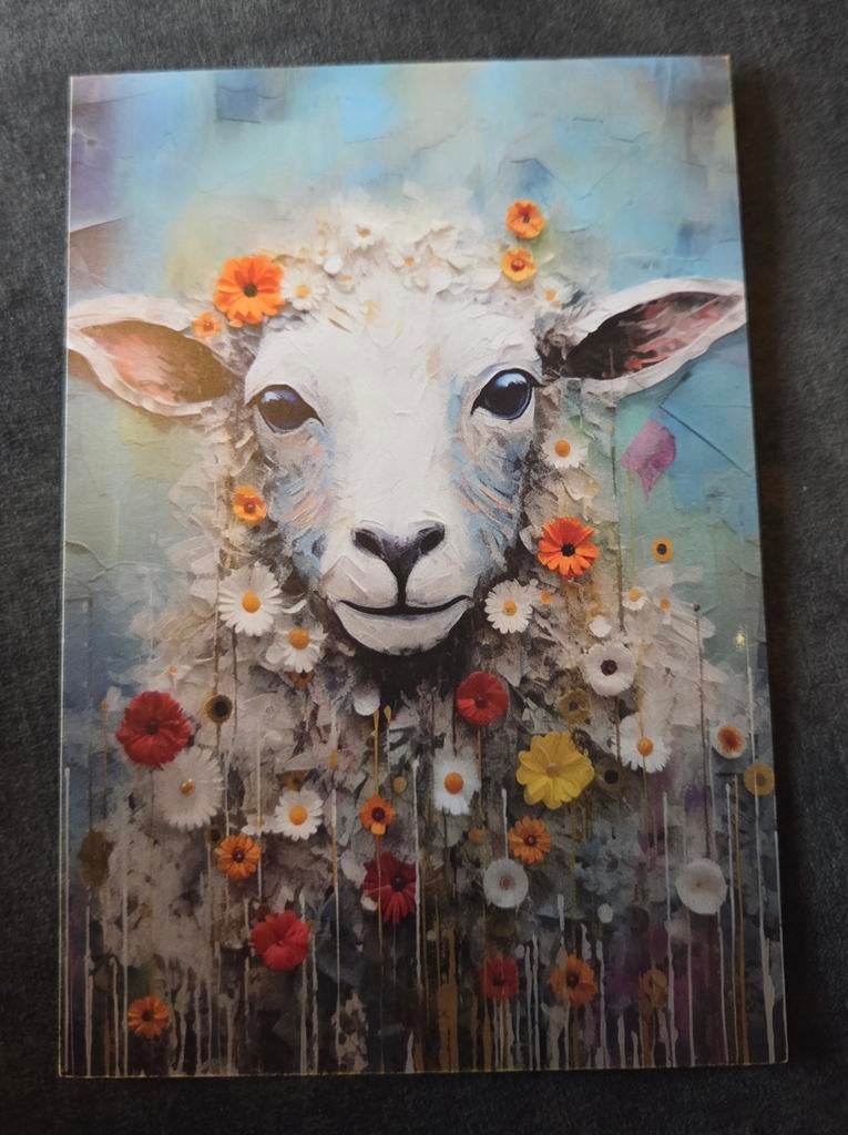 Schaap met bloemen, Verzenden, 1980 tot heden, Ongelopen, Overige thema's